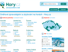 Tablet Screenshot of hory.cz